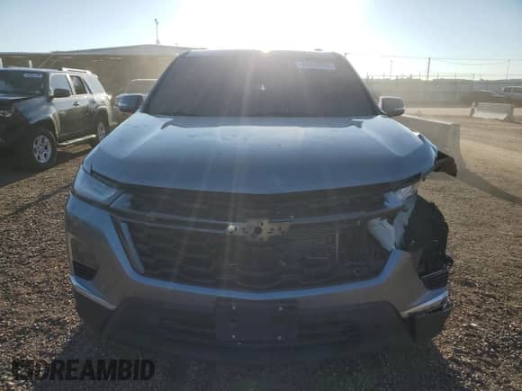 2023 Chevrolet Traverse RS with VIN 1GNEVJKW1PJ209760, listed as a Copart auction lot 80408985 with 52,059 mi miles and Salvage title. Bid and sale history available at DreamBid. Image 5.