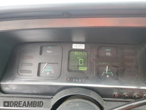 ✅ 1987 Ford Thunderbird • VIN: 1FABP6033HH186394 • Lot: 51699135. Listed on Copart with 86,393 mi. Free auction sales archive from the USA and detailed vehicle history report at DreamBid. Image 9.