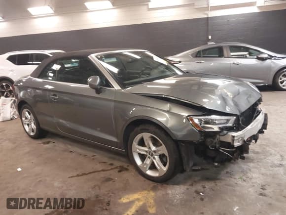 ✅ 2017 Audi A3 Cabriolet Premium • VIN: WAU78LFF8H1019788 • Lot: 41887525. Listed on IAAI with 86,811 mi. Free auction sales archive from the USA and detailed vehicle history report at DreamBid. Image 1.