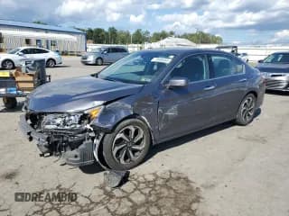 ✅ 2017 Honda Accord EX-L • VIN: 1HGCR3F8XHA037307 • Lot: 70958485. Listed on Copart with 72,653 mi. Free auction sales archive from the USA and detailed vehicle history report at DreamBid. Image 1.