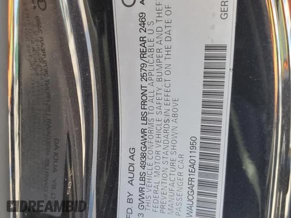 ✅ 2014 Audi S5 Premium Plus • VIN: WAUCGAFR1EA011950 • Lot: 70490415. Listed on Copart with 83,865 mi. Free auction sales archive from the USA and detailed vehicle history report at DreamBid. Image 13.