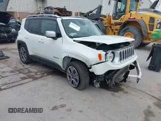✅ 2017 Jeep Renegade Limited • VIN: ZACCJBDB3HPG60590 • Lot: 42521527. Listed on IAAI with 79,455 mi. Free auction sales archive from the USA and detailed vehicle history report at DreamBid. Image 1.
