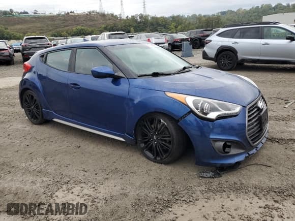 ✅ 2016 Hyundai Veloster Turbo • VIN: KMHTC6AE2GU263638 • Lot: 73188294. Wystawiony na Copart z przebiegiem 99 125 mil. Bezpłatny archiwum sprzedaży aukcyjnych z USA i szczegółowy raport historii pojazdu na DreamBid. Zdjęcie 4.