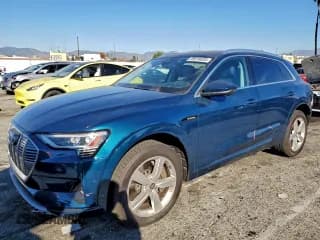 ✅ 2019 Audi e-tron Premium Plus • VIN: WA1LAAGE3KB021217 • Lot: 95518835. Listed on Copart with 65,656 mi. Free auction sales archive from the USA and detailed vehicle history report at DreamBid. Image 1.