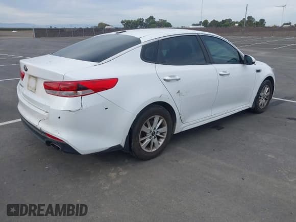 ✅ 2017 Kia Optima LX • VIN: 5XXGT4L31HG147554 • Lot: 43686950. Listed on IAAI with 126,558 mi. Free auction sales archive from the USA and detailed vehicle history report at DreamBid. Image 4.