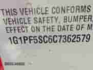 2012 Chevrolet Cruze 1LT z VIN 1G1PF5SC6C7362579, wystawiony jako IAAI lot #43487874 z przebiegiem 151 740 mil mil oraz . Historia ofert i sprzedaży dostępna na DreamBid. Obrazek 9.