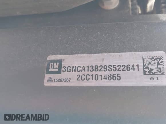 2009 Chevrolet HHR LS with VIN 3GNCA13B29S522641, listed as a IAAI auction lot 43636624 with 116,696 mi miles and . Bid and sale history available at DreamBid. Image 9.