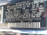 ✅ 2016 Kia Sorento LX • VIN: 5XYPG4A50GG157060 • Lot: 42690635. Listed on IAAI with 123,130 mi. Free auction sales archive from the USA and detailed vehicle history report at DreamBid. Image 9.