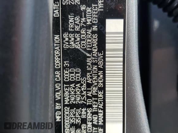 ✅ 2017 Volvo XC60 Dynamic • VIN: YV449MRR6H2002302 • Лот: 52805655. Опубликован ранее на Copart с пробегом 36 579 миль. Бесплатный доступ к архиву аукционных продаж из США и подробный отчёт об истории автомобиля на DreamBid. Изображение 16.