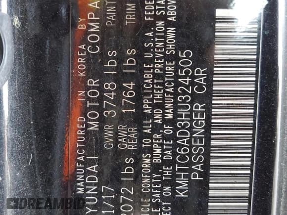 ✅ 2017 Hyundai Veloster • VIN: KMHTC6AD3HU324505 • Лот: 42779345. Опубликован ранее на Copart с пробегом 92 050 миль. Бесплатный доступ к архиву аукционных продаж из США и подробный отчёт об истории автомобиля на DreamBid. Изображение 13.