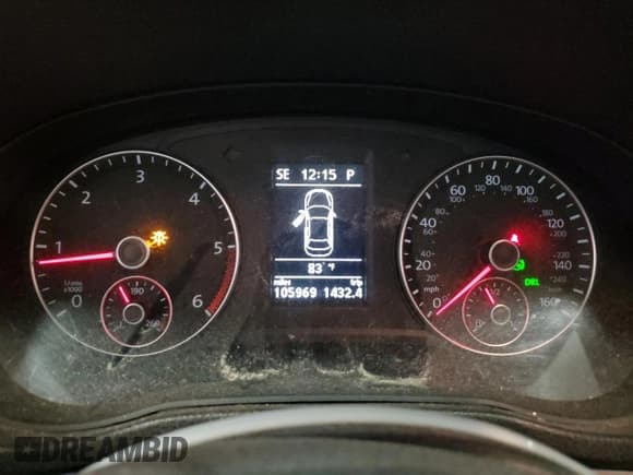 ✅ 2012 Volkswagen Passat SE • VIN: 1VWBN7A35CC062005 • Lot: 66710955. Listed on Copart with 105,969 mi. Free auction sales archive from the USA and detailed vehicle history report at DreamBid. Image 9.