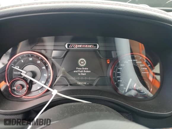 2019 Ram 1500 Rebel z VIN 1C6SRFLT0KN698856, wystawiony jako Copart lot #69225485 z przebiegiem 143 146 mil mil oraz Szkoda całkowita • Salvage title. Historia ofert i sprzedaży dostępna na DreamBid. Obrazek 9.