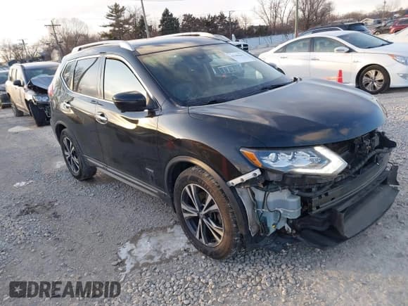 ✅ 2018 Nissan Rogue SL Hybrid • VIN: 5N1ET2MT6JC820592 • Lot: 41386493. Listed on IAAI with 135,623 mi. Free auction sales archive from the USA and detailed vehicle history report at DreamBid. Image 1.