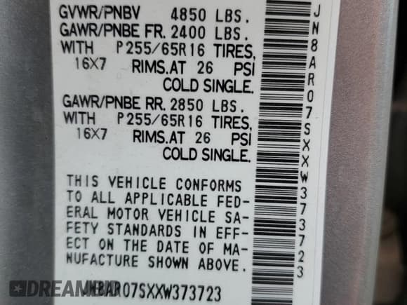 ✅ 1999 Nissan Pathfinder XE • VIN: JN8AR07SXXW373723 • Lot: 70061274. Wystawiony na Copart z przebiegiem 222 276 mil. Bezpłatny archiwum sprzedaży aukcyjnych z USA i szczegółowy raport historii pojazdu na DreamBid. Zdjęcie 14.