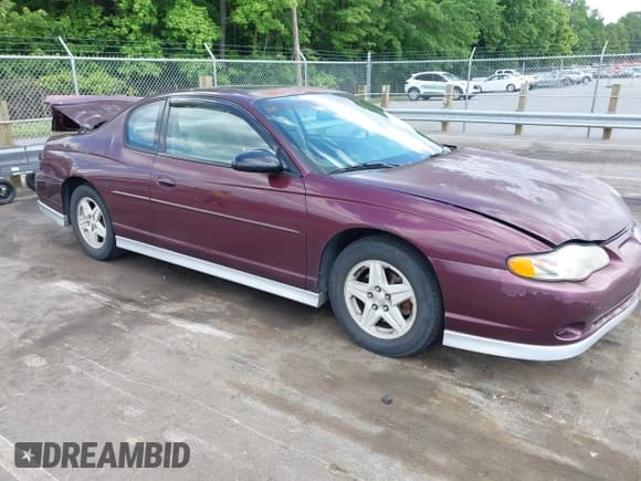 ✅ 2004 Chevrolet Monte Carlo LS • VIN: 2G1WW12E449150625 • Lot: 42233629. Listed on IAAI with 163,914 mi. Free auction sales archive from the USA and detailed vehicle history report at DreamBid. Image 1.