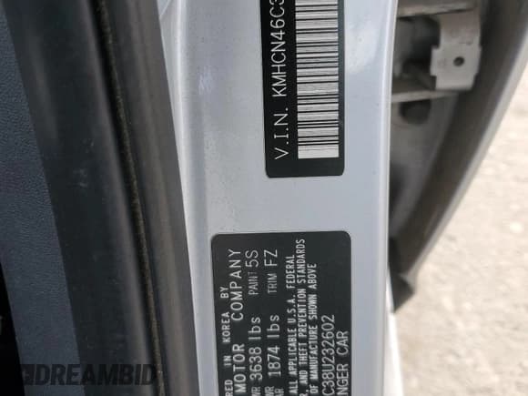 ✅ 2008 Hyundai Accent GLS • VIN: KMHCN46C38U232602 • Лот: 55441185. Опубликован ранее на Copart с пробегом 150 553 миль. Бесплатный доступ к архиву аукционных продаж из США и подробный отчёт об истории автомобиля на DreamBid. Изображение 12.