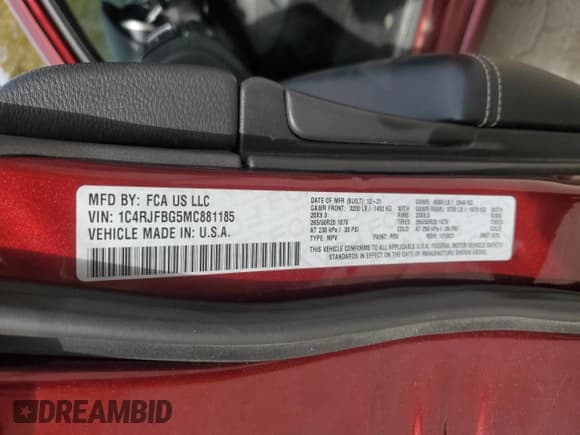 ✅ 2021 Jeep Grand Cherokee Limited • VIN: 1C4RJFBG5MC881185 • Лот: 90380815. Опубликован ранее на Copart с пробегом 46 465 миль. Бесплатный доступ к архиву аукционных продаж из США и подробный отчёт об истории автомобиля на DreamBid. Изображение 14.