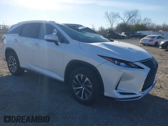 ✅ 2021 Lexus RX 350L • VIN: JTJHZKFA9M2029735 • Lot: 43685171. Listed on IAAI with 59,753 mi. Free auction sales archive from the USA and detailed vehicle history report at DreamBid. Image 1.