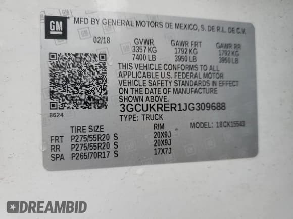 ✅ 2018 Chevrolet Silverado 1500 LT • VIN: 3GCUKRER1JG309688 • Лот: 64389174. Опубликован ранее на Copart с пробегом 149 799 миль. Бесплатный доступ к архиву аукционных продаж из США и подробный отчёт об истории автомобиля на DreamBid. Изображение 12.