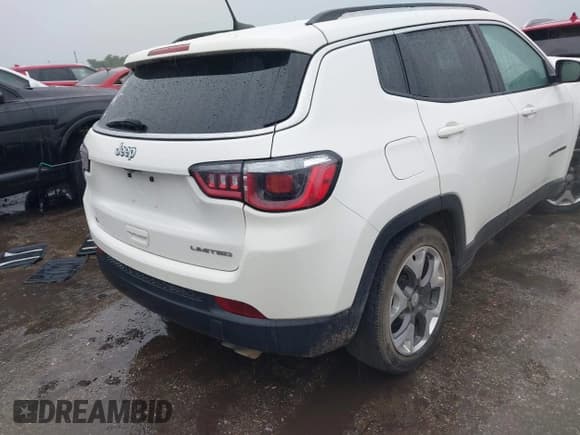 ✅ 2020 Jeep Compass Limited • VIN: 3C4NJCCB9LT179695 • Lot: 42474083. Listed on IAAI with 108,843 mi. Free auction sales archive from the USA and detailed vehicle history report at DreamBid. Image 4.