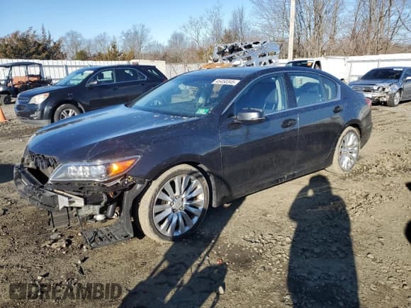 ✅ 2014 Acura RLX Advance • VIN: JH4KC1F91EC006406 • Lot: 45450345. Listed on Copart with 187,089 mi. Free auction sales archive from the USA and detailed vehicle history report at DreamBid. Image 1.