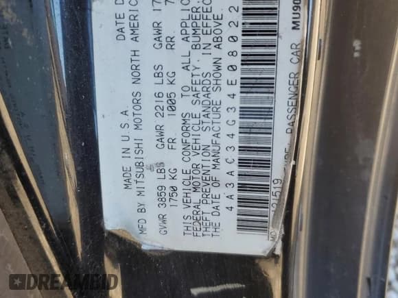 ✅ 2004 Mitsubishi Eclipse RS • VIN: 4A3AC34G34E080226 • Lot: 47011115. Wystawiony na Copart z przebiegiem 131 629 mil. Bezpłatny archiwum sprzedaży aukcyjnych z USA i szczegółowy raport historii pojazdu na DreamBid. Zdjęcie 14.