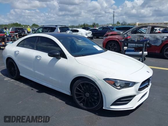 ✅ 2021 Mercedes-Benz CLA 250 • VIN: W1K5J4GBXMN183441 • Lot: 42553293. Listed on IAAI with 52,682 mi. Free auction sales archive from the USA and detailed vehicle history report at DreamBid. Image 1.