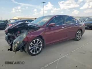 2014 Honda Accord Sport z VIN 1HGCR2F51EA064908, wystawiony jako Copart lot #80314725 z przebiegiem 198 489 mil mil oraz Szkoda całkowita • Salvage title. Historia ofert i sprzedaży dostępna na DreamBid. Obrazek 1.