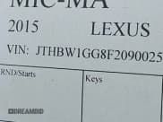 ✅ 2015 Lexus ES 300h • VIN: JTHBW1GG8F2090025 • Lot: 42852592. Listed on IAAI with 82,775 mi. Free auction sales archive from the USA and detailed vehicle history report at DreamBid. Image 9.