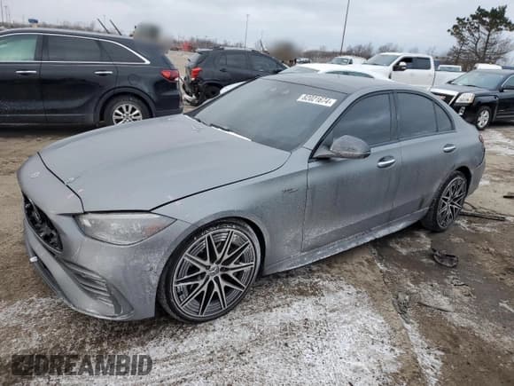 ✅ 2023 Mercedes-Benz C 43 AMG • VIN: W1KAF8HB1PR096515 • Lot: 82021674. Wystawiony na Copart z przebiegiem 18 594 mil. Bezpłatny archiwum sprzedaży aukcyjnych z USA i szczegółowy raport historii pojazdu na DreamBid. Zdjęcie 1.