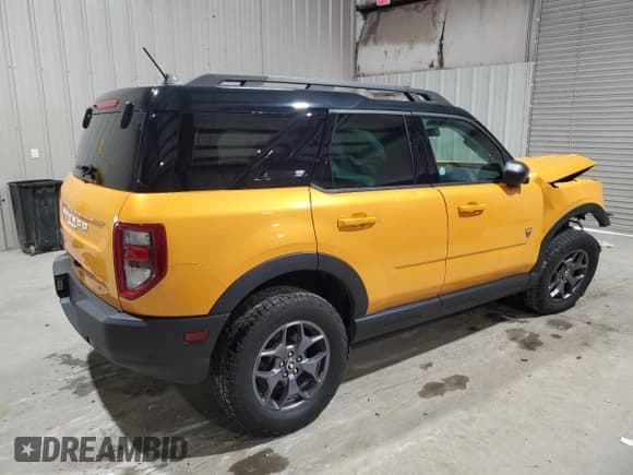 ✅ 2022 Ford Bronco Sport Badlands • VIN: 3FMCR9D94NRD44532 • Lot: 65128865. Listed on Copart with 59,680 mi. Free auction sales archive from the USA and detailed vehicle history report at DreamBid. Image 3.