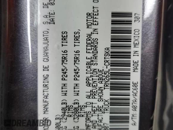 ✅ 2020 Toyota Tacoma SR • VIN: 3TYRX5GN7LT001007 • Lot: 84564735. Listed on Copart with 74,306 mi. Free auction sales archive from the USA and detailed vehicle history report at DreamBid. Image 12.