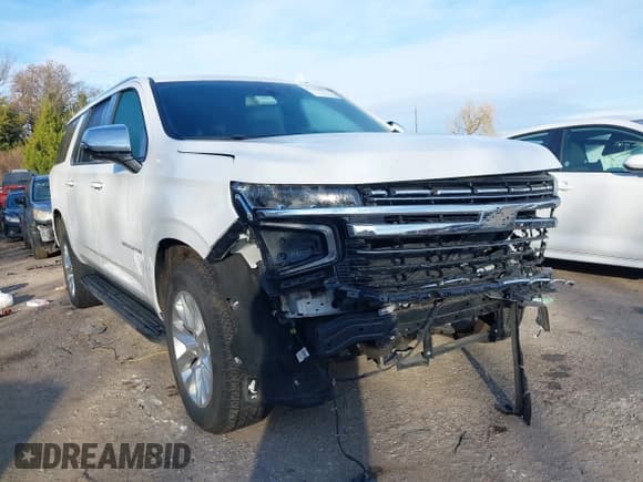 ✅ 2023 Chevrolet Suburban Premier • VIN: 1GNSKFKD4PR540034 • Lot: 43798357. Listed on IAAI with 62,961 mi. Free auction sales archive from the USA and detailed vehicle history report at DreamBid. Image 1.