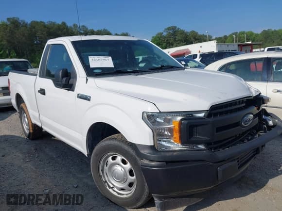 ✅ 2019 Ford F-150 XL • VIN: 1FTMF1CB7KKC45775 • Lot: 42167917. Listed on IAAI with 94,220 mi. Free auction sales archive from the USA and detailed vehicle history report at DreamBid. Image 1.