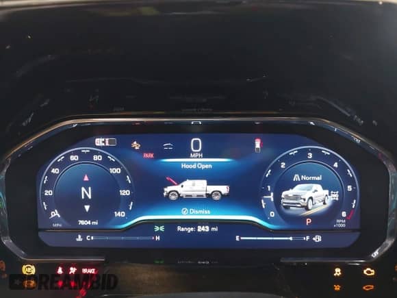 2024 Chevrolet Silverado 1500 High Country with VIN 1GCUDJED3RZ245620, listed as a IAAI auction lot 41969684 with 7,604 mi miles and . Bid and sale history available at DreamBid. Image 7.