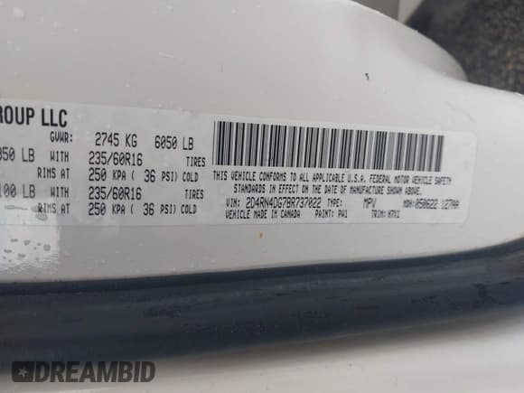 ✅ 2011 Dodge Grand Caravan Express • VIN: 2D4RN4DG7BR737022 • Lot: 42699448. Wystawiony na IAAI z przebiegiem 193 695 mil. Bezpłatny archiwum sprzedaży aukcyjnych z USA i szczegółowy raport historii pojazdu na DreamBid. Zdjęcie 9.