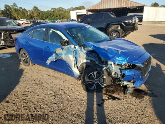 ✅ 2021 Nissan Sentra SV • VIN: 3N1AB8CV3MY313076 • Lot: 91519385. Listed on Copart with 33,403 mi. Free auction sales archive from the USA and detailed vehicle history report at DreamBid. Image 4.