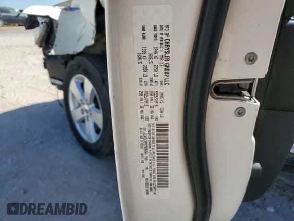 ✅ 2013 Dodge Journey SE • VIN: 3C4PDCAB5DT668504 • Lot: 82673085. Listed on Copart with 115,588 mi. Free auction sales archive from the USA and detailed vehicle history report at DreamBid. Image 14.