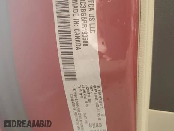 ✅ 2024 Chrysler Pacifica Touring L • VIN: 2C4RC3BG6RR193588 • Lot: 85544695. Wystawiony na Copart z przebiegiem 11 369 mil. Bezpłatny archiwum sprzedaży aukcyjnych z USA i szczegółowy raport historii pojazdu na DreamBid. Zdjęcie 13.