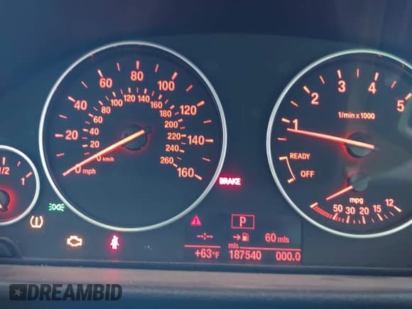 ✅ 2012 BMW 3 Series 328i • VIN: WBA3A5G5XCNP18233 • Lot: 43570527. Listed on IAAI with 187,540 mi. Free auction sales archive from the USA and detailed vehicle history report at DreamBid. Image 7.