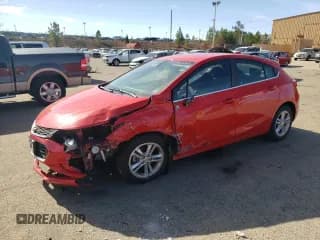 ✅ 2017 Chevrolet Cruze LT • VIN: 3G1BE6SM1HS597024 • Lot: 38096233. Listed on Copart with 94,300 mi. Free auction sales archive from the USA and detailed vehicle history report at DreamBid. Image 1.