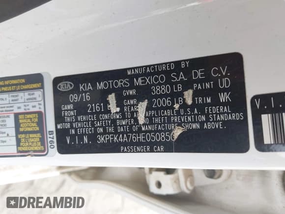 ✅ 2017 Kia Forte LX • VIN: 3KPFK4A76HE050850 • Lot: 43292998. Wystawiony na IAAI z przebiegiem 167 424 mil. Bezpłatny archiwum sprzedaży aukcyjnych z USA i szczegółowy raport historii pojazdu na DreamBid. Zdjęcie 9.