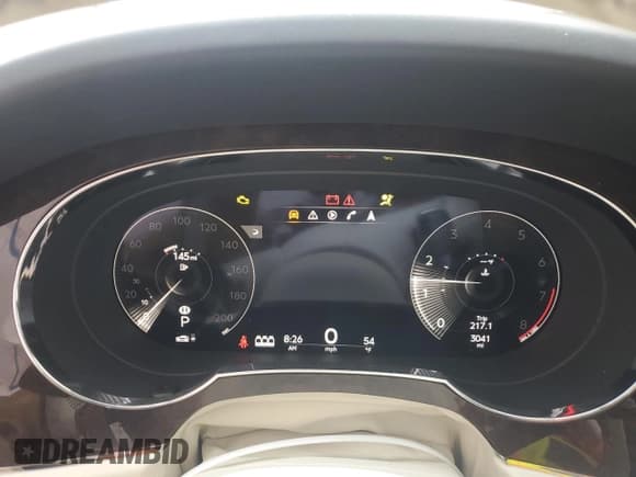 ✅ 2023 Bentley Bentayga V8 • VIN: SJAAT2ZV5PC024326 • Lot: 47014025. Listed on Copart with 3,041 mi. Free auction sales archive from the USA and detailed vehicle history report at DreamBid. Image 9.