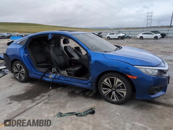 ✅ 2018 Honda Civic EX-L • VIN: JHMFC1F81JX024058 • Лот: 54616225. Опубликован ранее на Copart с пробегом 37 433 миль. Бесплатный доступ к архиву аукционных продаж из США и подробный отчёт об истории автомобиля на DreamBid. Изображение 4.