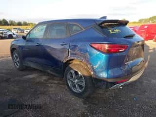 2023 Chevrolet Blazer LT with VIN 3GNKBHR40PS157190, listed as a IAAI auction lot 43087884 with 69,637 mi miles and . Bid and sale history available at DreamBid. Image 3.