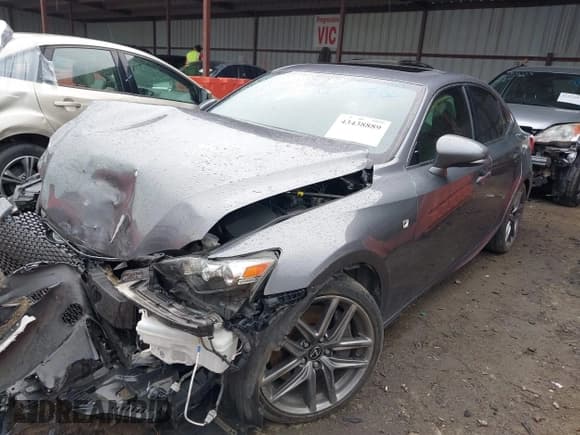 ✅ 2015 Lexus IS 350 • VIN: JTHBE1D27F5019778 • Lot: 43438889. Listed on IAAI with 87,282 mi. Free auction sales archive from the USA and detailed vehicle history report at DreamBid. Image 2.