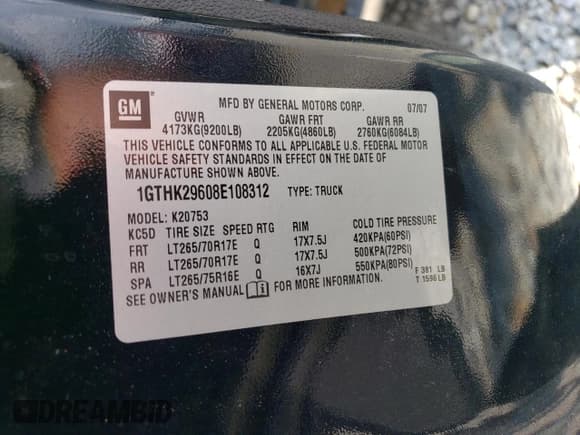 ✅ 2008 GMC Sierra 2500HD SLT • VIN: 1GTHK29608E108312 • Лот: 64283545. Опубликован ранее на Copart с пробегом 188 692 миль. Бесплатный доступ к архиву аукционных продаж из США и подробный отчёт об истории автомобиля на DreamBid. Изображение 12.