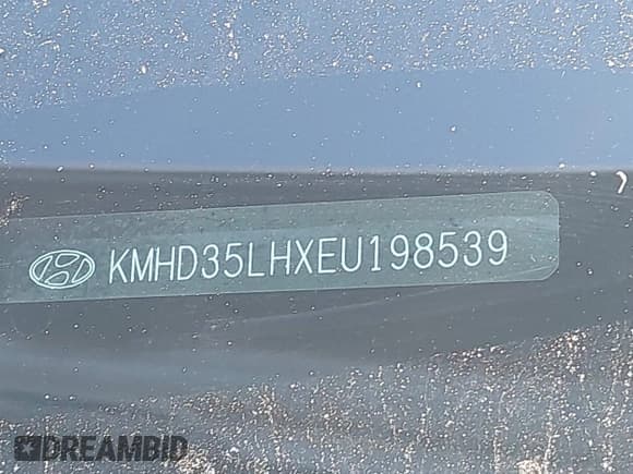 ✅ 2014 Hyundai Elantra • VIN: KMHD35LHXEU198539 • Lot: 43459378. Listed on IAAI with 103,617 mi. Free auction sales archive from the USA and detailed vehicle history report at DreamBid. Image 9.