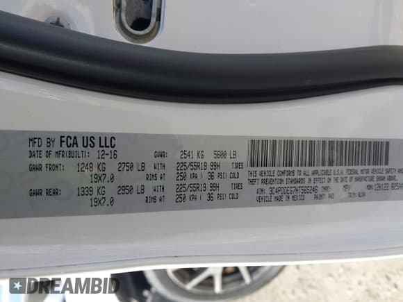 ✅ 2017 Dodge Journey GT • VIN: 3C4PDDEG7HT565246 • Лот: 43621015. Опубликован ранее на IAAI с пробегом 179 643 миль. Бесплатный доступ к архиву аукционных продаж из США и подробный отчёт об истории автомобиля на DreamBid. Изображение 9.