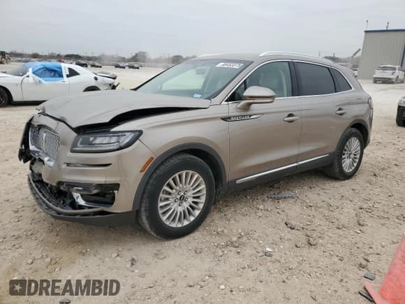 ✅ 2019 Lincoln Nautilus Standard • VIN: 2LMPJ6J95KBL18872 • Lot: 46453375. Listed on Copart with 35,307 mi. Free auction sales archive from the USA and detailed vehicle history report at DreamBid. Image 1.